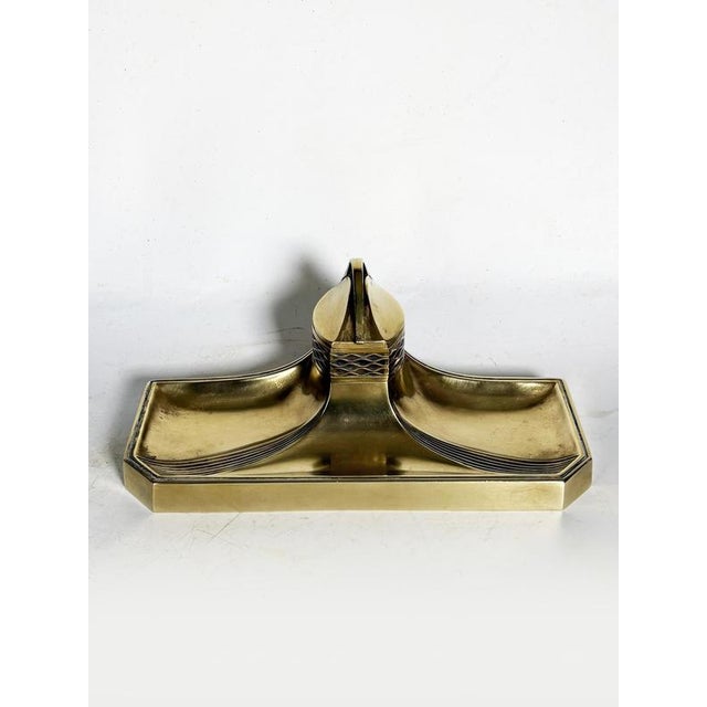 Art Nouveau Brass Inkwell, France, 1900 For Sale - Image 4 of 12