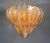 Italian Art Deco Gold and Pink Murano Glass Chandelier, 2000s For Sale - Image 10 of 15