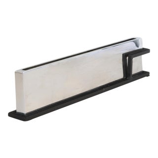 Michael Aram 19" Contemporary Chrome & Iron Planter For Sale