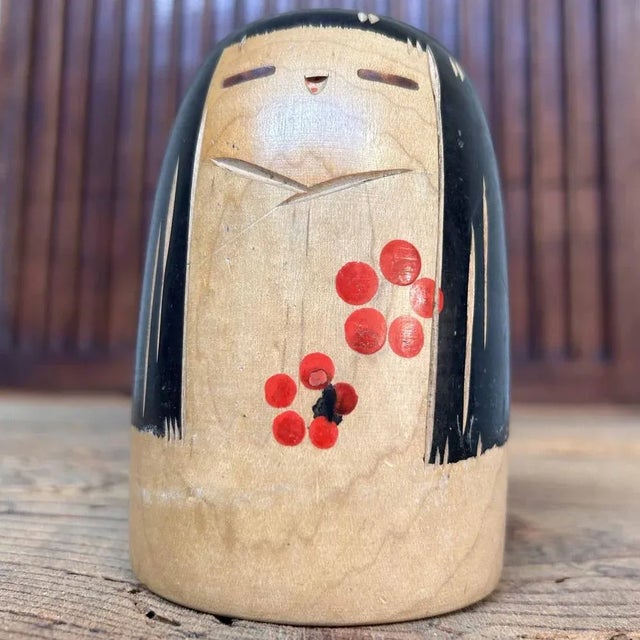 Wood Vintage Sosaku Kokeshi by Sanpei Yamanaka, Japan, 1960s For Sale - Image 7 of 7