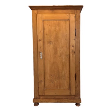 Farmhouse Biedermeier Cabinet in Natural Wood For Sale