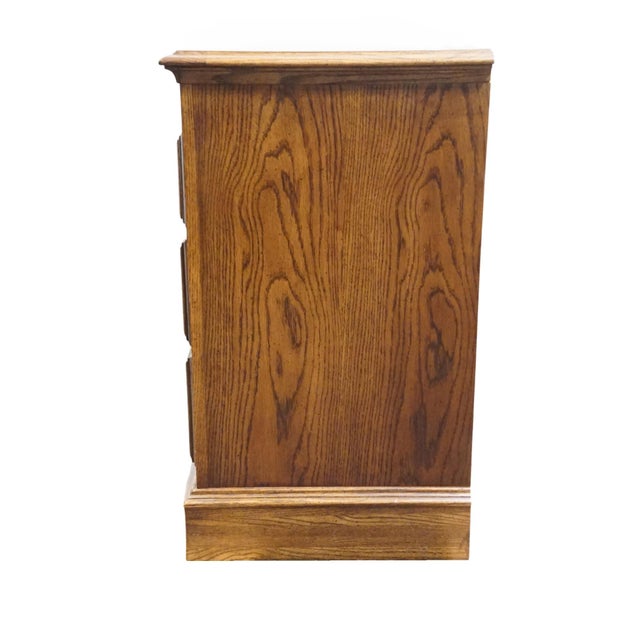 Bassett Furniture Solid Walnut Early American 72" Triple Door Dresser 260-2060-247 For Sale - Image 12 of 15