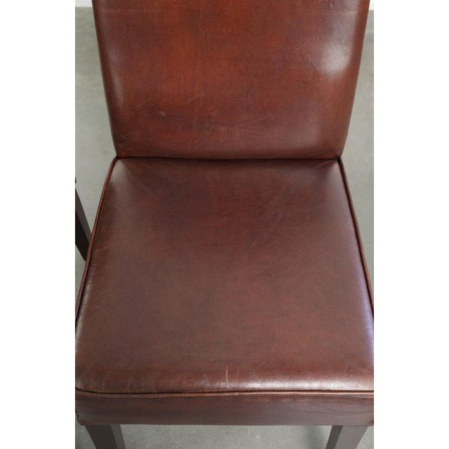 English-Style Sheepskin Dining Chairs, Set of 6 For Sale - Image 6 of 16
