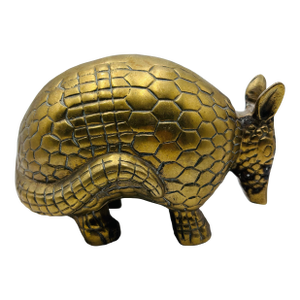 1980s Vintage Boho Brass Armadillo