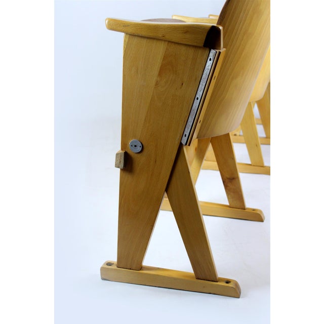 Vintage Cinema Chairs from Ton, 1960s, Set of 7 For Sale - Image 9 of 18