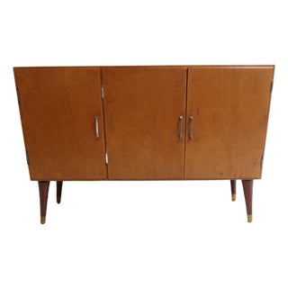 Vintage Sideboard with Three Doors, 1950s For Sale