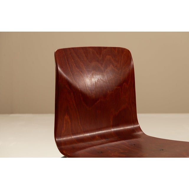 Wood Stackable Chairs in the style of Pagholz, 1960s, Set of 6 For Sale - Image 7 of 10