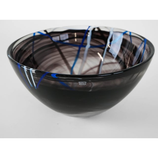Swedish Glass Bowl by Anna Ehrner by Anna Ehrner for Kosta Boda, 1980s For Sale - Image 6 of 8
