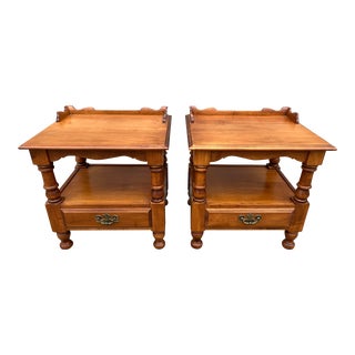 Tell City Young Republic Maple Side Tables- a Pair For Sale