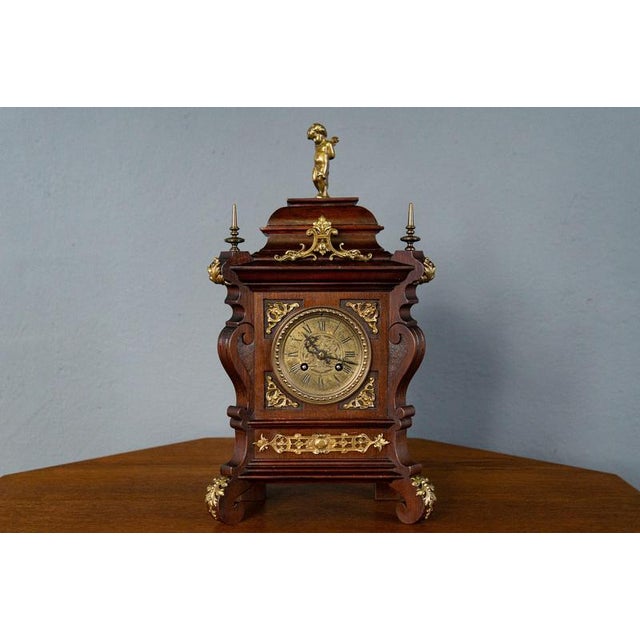 Object: Table clock Period & Style: Gründerzeit - second half of the 19th century Features: - fine and elegant table clock...