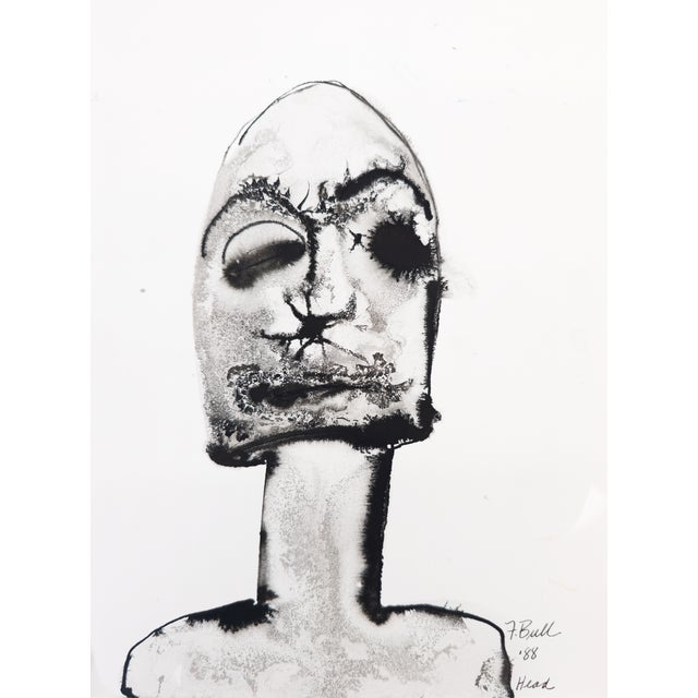 Head Fran Bull, c. 1988 Head by Fran Bull is a work from her hauntingly beautiful ink portrait series. The portrait...