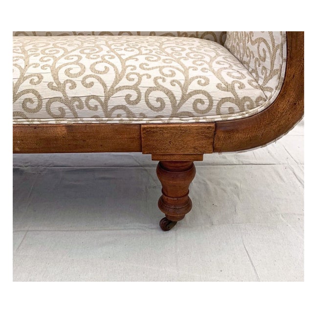 19th Century 19th Century Antique Classical Revival Settee For Sale - Image 5 of 7