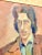 A fabulous vintage Bohemian original oil painting by artist Regone Pierokkis, depicting a stylish young man with an...