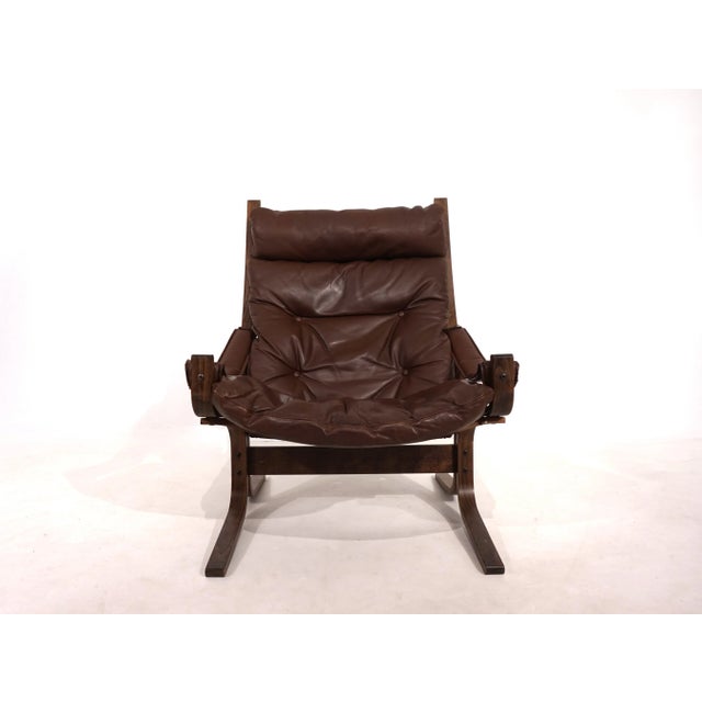 Siesta Lounge Chair in Leather by Ingmar Relling for Westnofa, 1960 For Sale - Image 11 of 17
