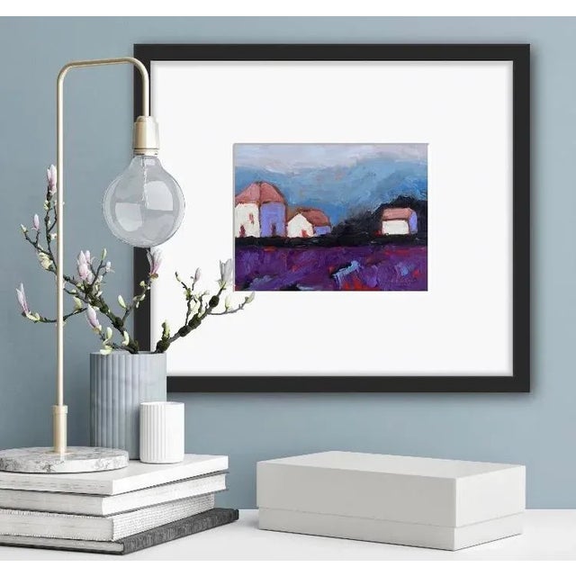 Contemporary Impressionist Style Oil Painting, Late Afternoon Glow For Sale - Image 4 of 12