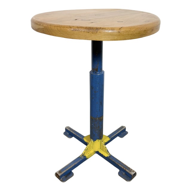 Vintage Industrial Workshop Stool, 1960s For Sale