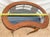 Mid-20th Century Italian Walnut Kidney-Shaped Display Vitrine Table Cabinet For Sale - Image 10 of 11