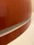 1960s Burnt Orange Louvered Lightolier Dome Pendant Light For Sale In Philadelphia - Image 6 of 9