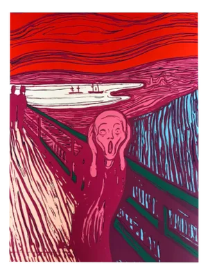 Andy Warhol, Munch's The Scream, Pink, Screenprint