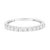 Contemporary IGI Certified 1/2 Cttw Diamond 10K White Gold Prong Set Fluted Band Style Ring - Size 8 For Sale - Image 3 of 6