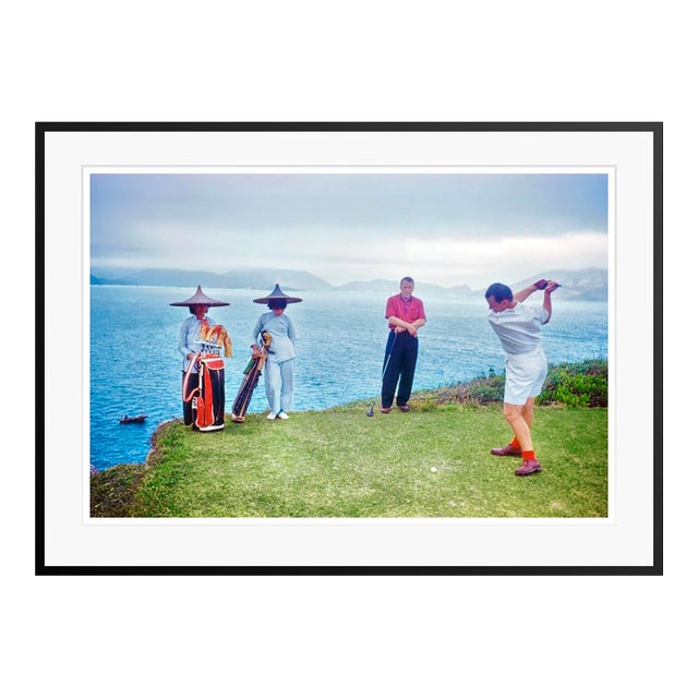 Toni Frissell 'Hong Kong Golf' Archival Pigment Print Framed in Black For Sale