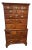 18th Century American Walnut Chippendale Style Chest on Chest For Sale