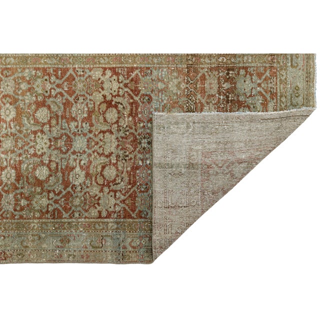 This exceptional antique Malayer runner rug features a beautifully weathered aesthetic, balancing timeless heritage with...