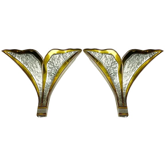 Vintage Wall Lights by Henri Fernandez for Honoré, France, 1970s, Set of 2 For Sale