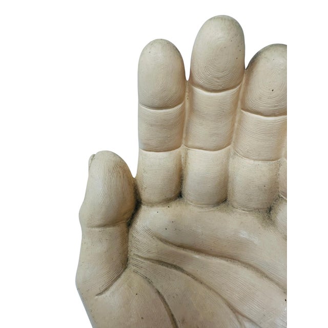1970s Pristine 10” Scioto Ceramics Anatomical ‘Orans’ Prayer Hands - A Pair - Circa 1977 For Sale - Image 5 of 11