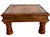 Brown Mid-Century Anglo-Indian Teak & Repoussé Brass Nesting Table Set For Sale - Image 8 of 18