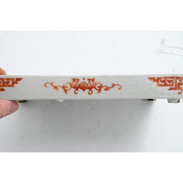 Antique 19th Century Chinese Export Famille Rose Porcelain Footed Tray For Sale - Image 15 of 18