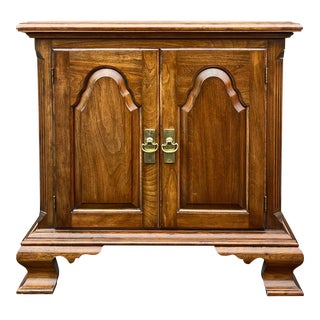 Vintage Pennsylvania House Chippendale Cherry Nightstand or Chairside Chest For Sale