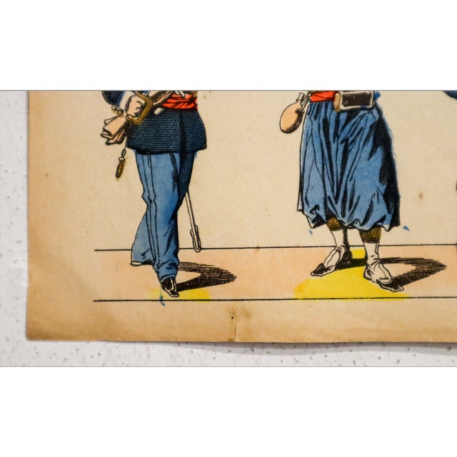 1880s - 1890s French Military Print - Imagerie d'Épinal #117 - Turcos For Sale - Image 4 of 4