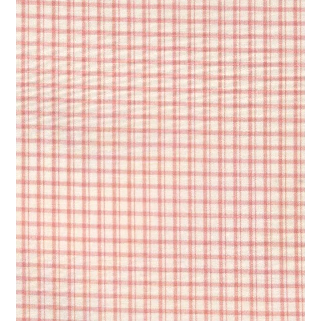 Sample - The House of Scalamandré Astor Check Fabric, Peony For Sale