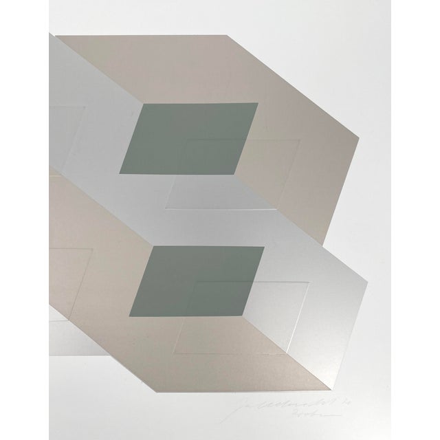 A print * a color screen print with embossed print * by joachim albrecht (1913‒1997) * on paper * from 1970 * hand-signed...