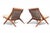 Mid 20th Century Pair of Folke Ohlsson Scissor Chairs in Teak for Dux For Sale - Image 11 of 12