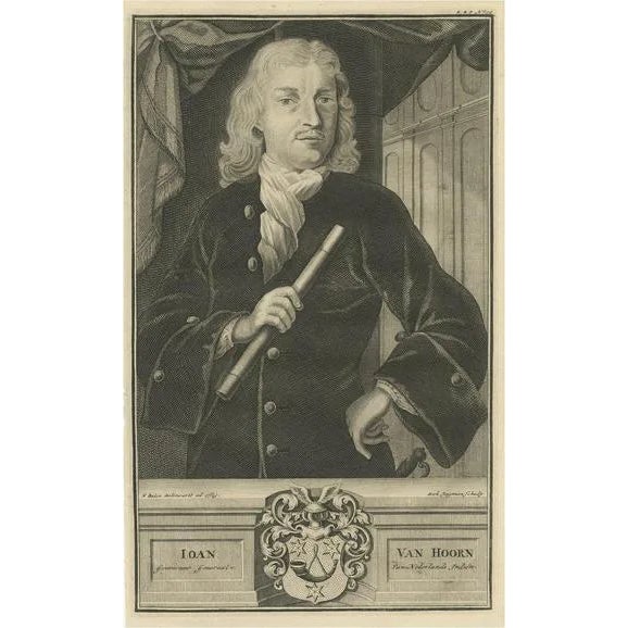 Ioan Van Hoorn, Esteemed Governor-General of the VOC, Dutch East Indies, 1724, Print For Sale