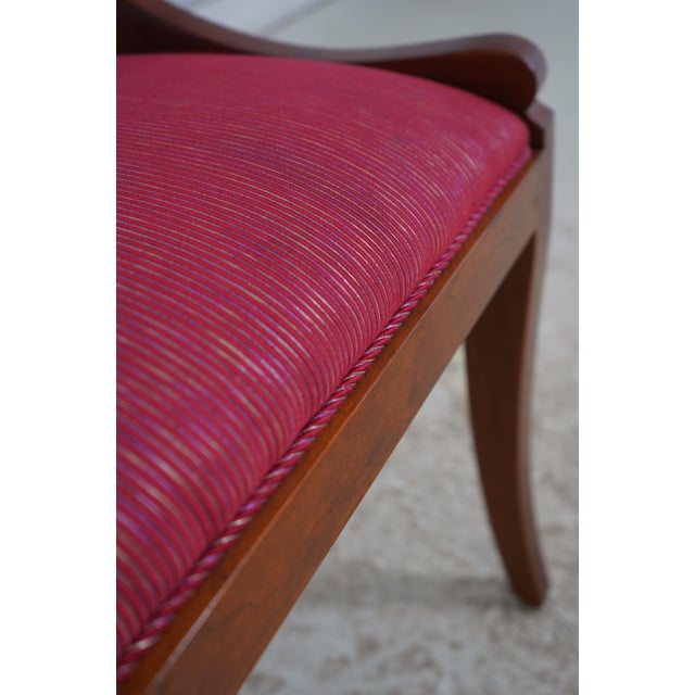 Set of 8 Stickley Cherry Regency Dining Room Chairs For Sale - Image 15 of 18