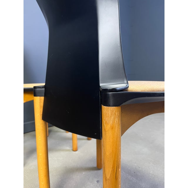 Set of 6 Pelope chairs designed by Francesco Binfarè; artist, designer, art director and head of the Research Center for...