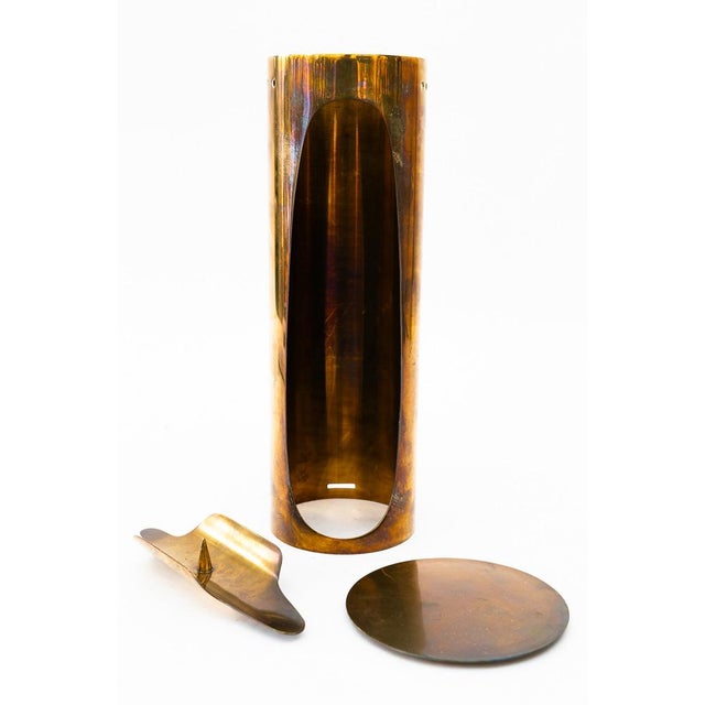 Metal Art Deco Portable Candleholder for Wine Cellars, 1920s For Sale - Image 7 of 12