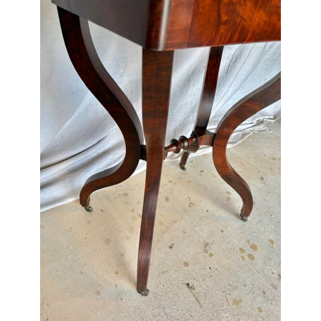 19th Century French Walnut Writing Work Table For Sale - Image 13 of 13