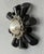 Modern Stephen Dweck Onyx and Sterling Brooch For Sale - Image 3 of 4