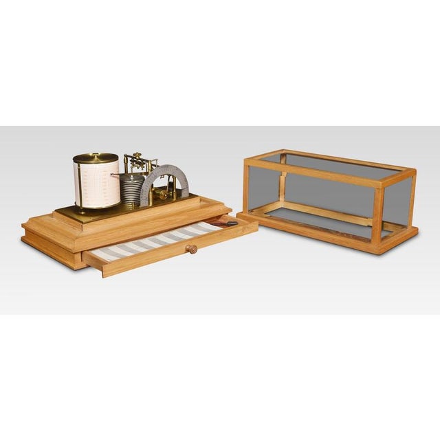 Barograph and Barometer by Negretti & Zambra, 1890s For Sale - Image 3 of 7