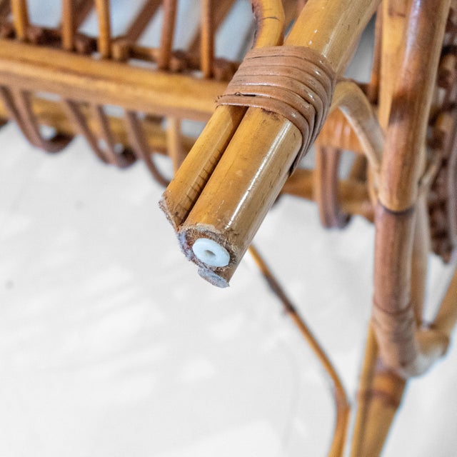 Mid-Century Modern Bamboo Baby Cradle, Italy, 1960s For Sale - Image 13 of 16