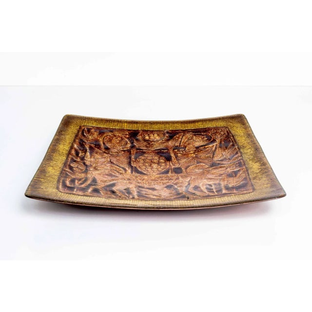 Mid-Century Modern Decorative Tray by Del Campo, Italy 1970 For Sale - Image 3 of 6