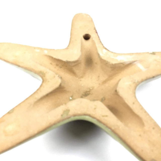 1980s Vintage Studio Clay Wall Art Starfish Design For Sale - Image 5 of 6