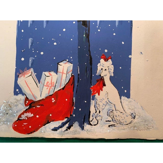 Sz: 14 5/8"H x 11 1/2"W Alexander Warren Montel (1921-2002) Fashion illustrator for House of Lanvin Paris in the 1950s...