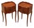 1930s Vintage Walnut and Chestnut Bedside Tables, 1930s, Set of 2 For Sale - Image 5 of 10