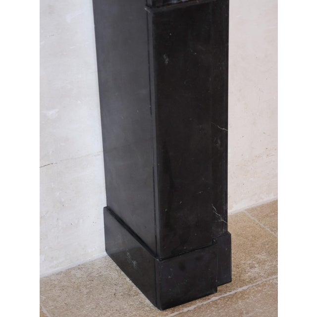 Antique Dutch Black Marble Mantel Piece, 1890s For Sale - Image 5 of 11