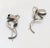 Mid-Century Modern Silver Swirls, American Modernist Silver Earrings, Gerhard Herbst Studio 2-Pieces For Sale - Image 3 of 6